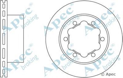 APEC BRAKING dsk2450 -  Тормозной диск